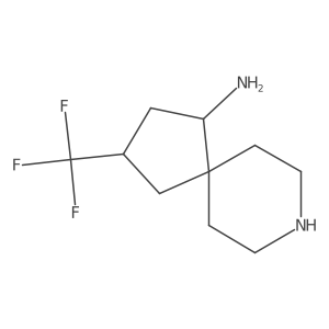 (1S,3S)-3-(Trifluoromethyl)-8-azaspiro[4.5]decan-1-amine结构式