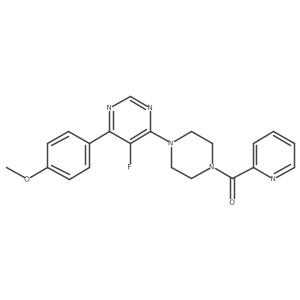 5-Fluoro-4-(4-methoxyphenyl)-6-[4-(pyridine-2-carbonyl)piperazin-1-yl]pyrimidine结构式