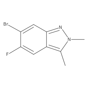 6-Bromo-5-fluoro-2,3-dimethyl-2H-indazole Structure