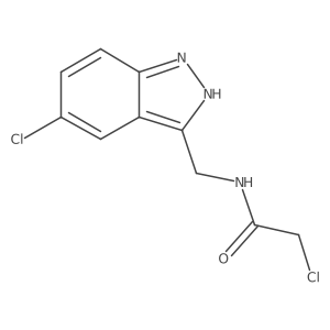 2-chloro-N-[(5-chloro-2H-indazol-3-yl)methyl]acetamide Structure