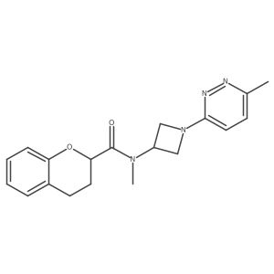 N-methyl-N-[1-(6-methylpyridazin-3-yl)azetidin-3-yl]-3,4-dihydro-2H-1-benzopyran-2-carboxamide Structure