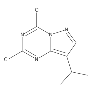 2,4-Dichloro-8-isopropylpyrazolo[1,5-a][1,3,5]triazine结构式
