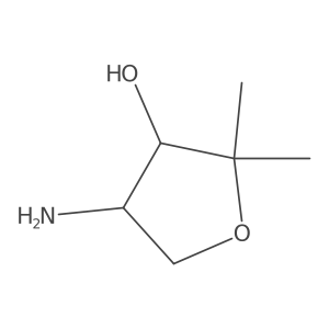 (3S,4R)-4-amino-2,2-dimethyl-tetrahydrofuran-3-ol结构式