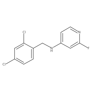 N-[(2,4-dichlorophenyl)methyl]-2-fluoropyridin-4-amine Structure