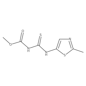 methyl N-[(2-methyl-1,3-thiazol-5-yl)carbamothioyl]carbamate结构式