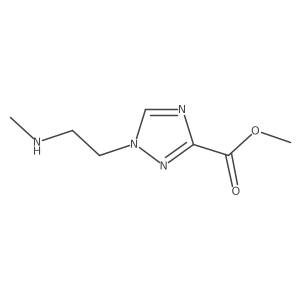 methyl 1-[2-(methylamino)ethyl]-1H-1,2,4-triazole-3-carboxylate Structure