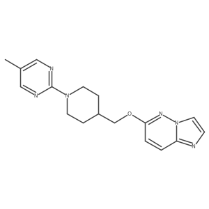 2-[4-({Imidazo[1,2-b]pyridazin-6-yloxy}methyl)piperidin-1-yl]-5-methylpyrimidine结构式