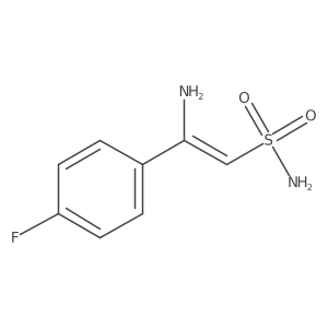 2-Amino-2-(4-fluorophenyl)ethene-1-sulfonamide结构式