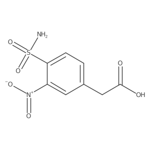 2-(3-Nitro-4-sulfamoylphenyl)acetic acid结构式