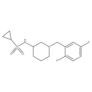 N-{1-[(2,5-difluorophenyl)methyl]piperidin-3-yl}cyclopropanesulfonamide Structure