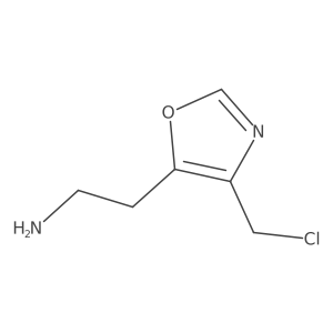 2-[4-(Chloromethyl)-1,3-oxazol-5-yl]ethan-1-amine Structure