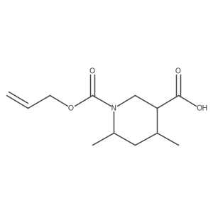 4,6-Dimethyl-1-[(prop-2-en-1-yloxy)carbonyl]piperidine-3-carboxylic acid结构式