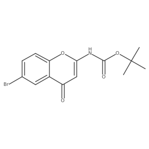 tert-butyl N-(6-bromo-4-oxo-4H-chromen-2-yl)carbamate Structure