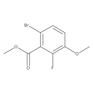 Methyl 6-bromo-2-fluoro-3-(methoxy-D3)benzoate结构式