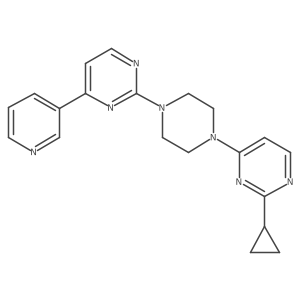 2-Cyclopropyl-4-{4-[4-(pyridin-3-yl)pyrimidin-2-yl]piperazin-1-yl}pyrimidine Structure