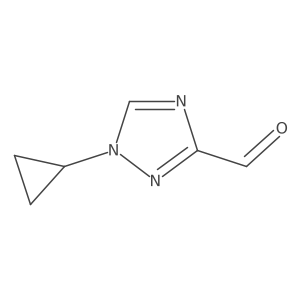 1-cyclopropyl-1H-1,2,4-triazole-3-carbaldehyde Structure