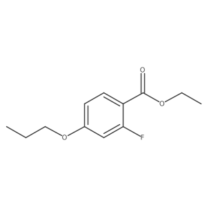 Ethyl 2-fluoro-4-propoxybenzoate结构式