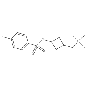 3-(2,2-Dimethylpropyl)cyclobutyl 4-methylbenzene-1-sulfonate结构式