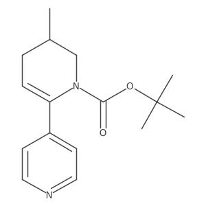 tert-Butyl 5-methyl-5,6-dihydro-[2,4'-bipyridine]-1(4H)-carboxylate结构式
