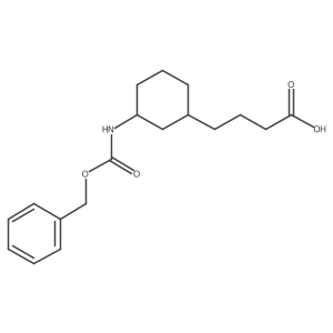 4-(3-{[(Benzyloxy)carbonyl]amino}cyclohexyl)butanoic acid Structure