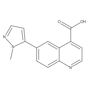 6-(1-Methyl-1H-pyrazol-5-yl)-4-quinolinecarboxylic acid Structure