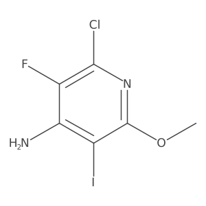 2-Chloro-3-fluoro-5-iodo-6-methoxypyridin-4-amine结构式