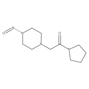 2-(4-Nitrosopiperazin-1-yl)-1-(pyrrolidin-1-yl)ethan-1-one Structure