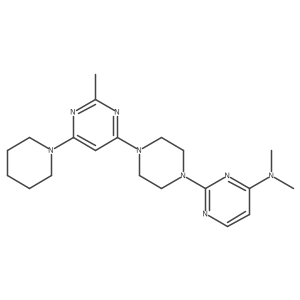 N,N-dimethyl-2-{4-[2-methyl-6-(piperidin-1-yl)pyrimidin-4-yl]piperazin-1-yl}pyrimidin-4-amine Structure