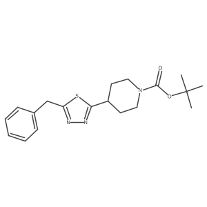 Tert-butyl 4-(5-benzyl-1,3,4-thiadiazol-2-yl)piperidine-1-carboxylate Structure