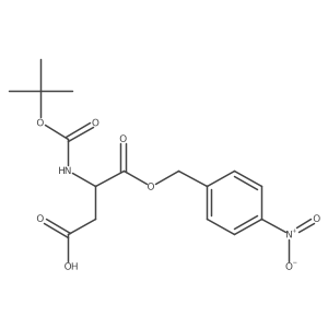 (S)-3-(Boc-amino)-4-[(4-nitrobenzyl)oxy]-4-oxobutanoic Acid结构式