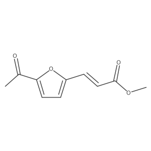 Methyl 3-(5-acetylfuran-2-yl)acrylate结构式