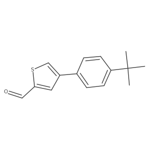 4-(4-Tert-butylphenyl)-2-thiophenecarbaldehyde结构式