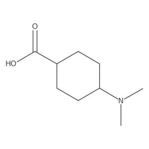 trans-4-(Dimethylamino)cyclohexanecarboxylic acid Structure