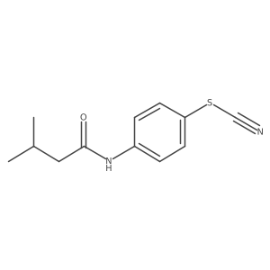 4-[(3-Methyl-1-oxobutyl)amino]phenyl thiocyanate结构式