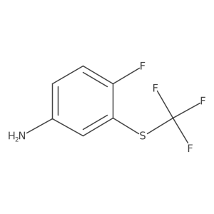 4-Fluoro-3-(trifluoromethylthio)aniline Structure