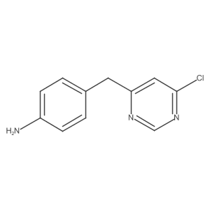 4-(6-Chloro-pyrimidin-4-ylmethyl)-phenylamine结构式