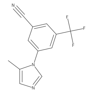 3-(5-Methylimidazol-1-yl)-5-(trifluoromethyl)benzonitrile Structure