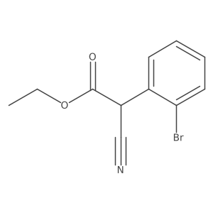 Ethyl 2-(2-bromophenyl)-2-cyanoacetate结构式
