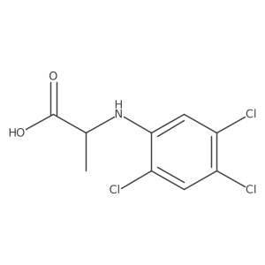 N-(2,4,5-Trichlorophenyl)-D-alanine结构式