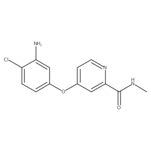 4-(3-Amino-4-chlorophenoxy)-N-methyl-2-pyridinecarboxamide结构式