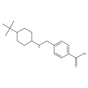 4-[[[4-(1,1-Dimethylethyl)cyclohexyl]amino]methyl]benzoic acid Structure