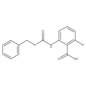 2-{[(Benzyloxy)carbonyl]amino}-6-fluorobenzoic acid结构式