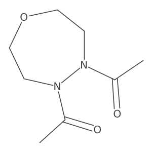 1,4,5-Oxadiazepine, 4,5-diacetylhexahydro- Structure