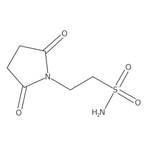 2-(2,5-Dioxopyrrolidin-1-yl)ethane-1-sulfonamide结构式