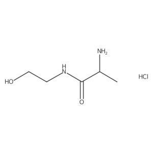 (2S)-2-amino-N-(2-hydroxyethyl)propanamide hydrochloride结构式