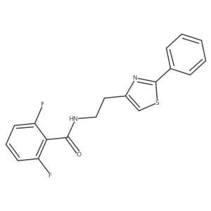 2,6-difluoro-N-(2-(2-phenylthiazol-4-yl)ethyl)benzamide Structure