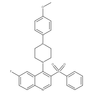 3-(Benzenesulfonyl)-6-fluoro-4-[4-(4-methoxyphenyl)piperazin-1-yl]quinoline Structure