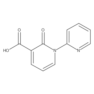 2-Oxo-1-(pyridin-2-yl)-1,2-dihydropyridine-3-carboxylic acid结构式