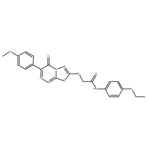 N-(4-ethoxyphenyl)-2-{[3-(4-methoxyphenyl)-4-oxo-4H-[1,3,4]thiadiazolo[2,3-c][1,2,4]triazin-7-yl]sulfanyl}acetamide Structure
