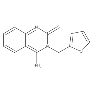 3-(Furan-2-ylmethyl)-4-imino-3,4-dihydroquinazoline-2-thiol结构式
